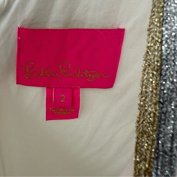 Tory Burch Valli Shift Dress Sz 2 - Picture 6 of 7